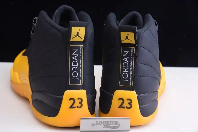 One Kick Black Jordan Retro 12 Gold University Air 130690-070 0701